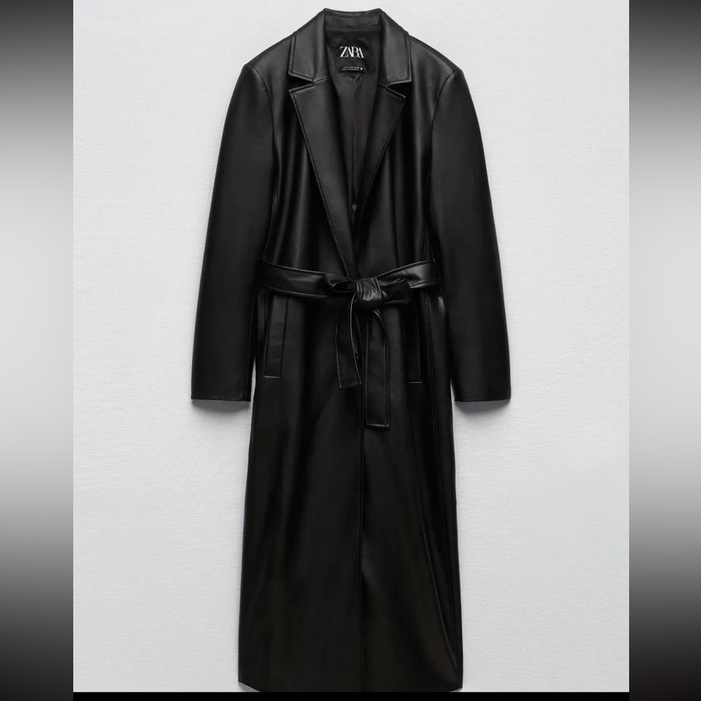 Black Zara trenchcoat